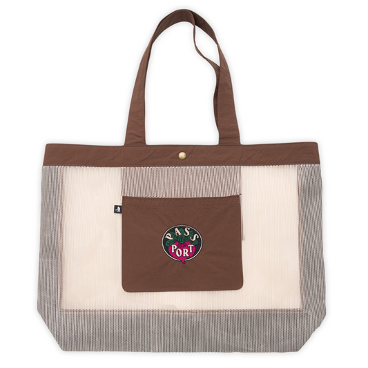 Pass Port Radish RPET Mesh Tote Bag Brown