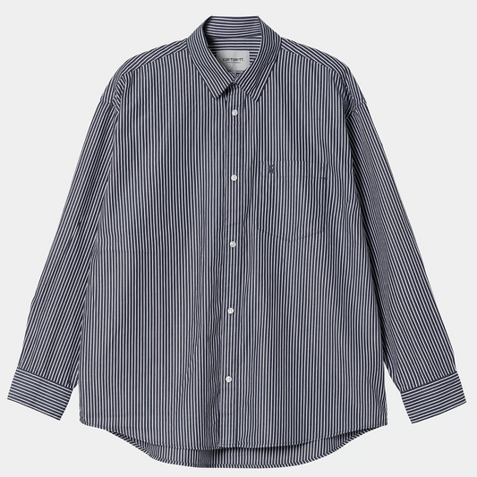 Carhartt WIP Longsleeve Notus Shirt Arvin Stripe Space