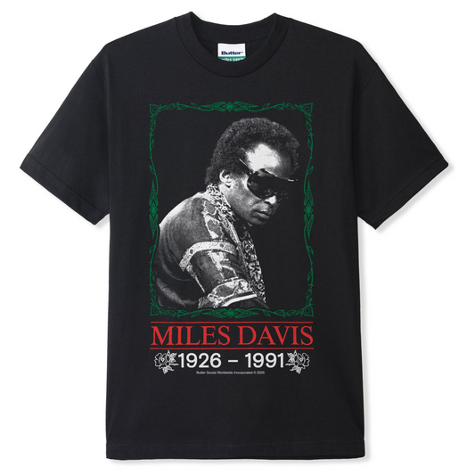 Butter Goods x Miles Davis Thanks T-shirt Black