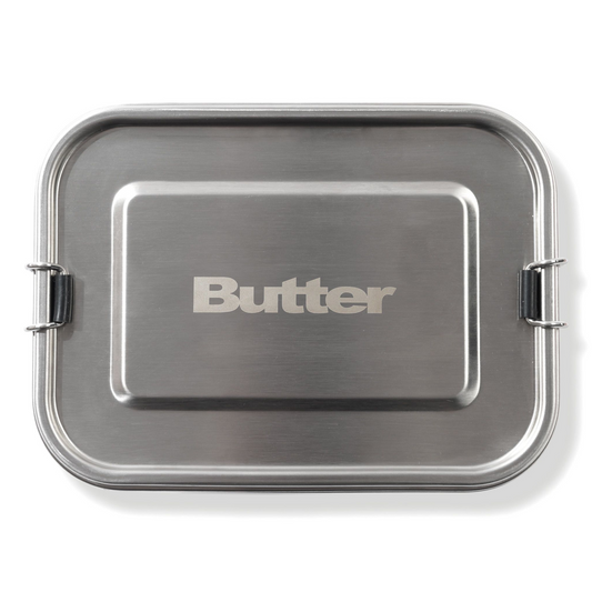 Butter Goods Metal Lunchbox Silver