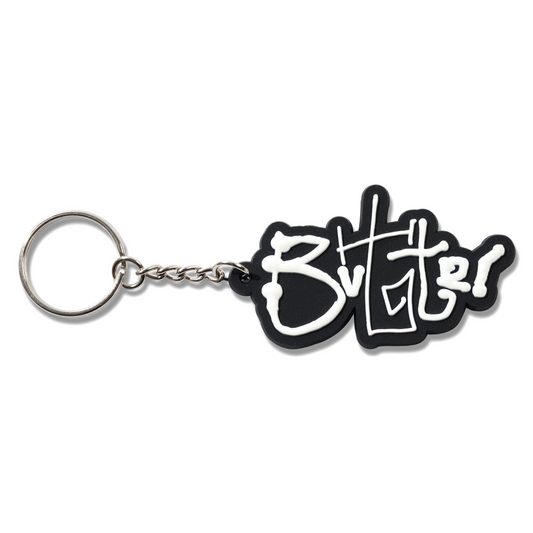 Butter Goods Scribble Rubber Key Chain Black