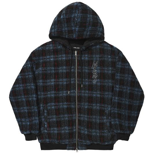 Helas Ocaro Reversible Checkered Full Zip Jacket Navy/Black