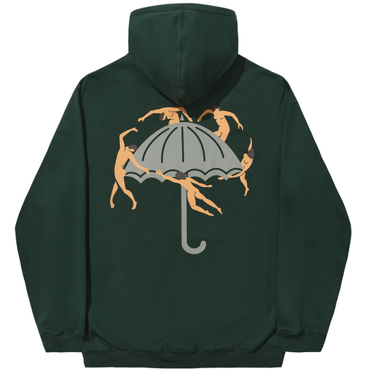 Helas Dancing Hooded Sweater Forrest Green