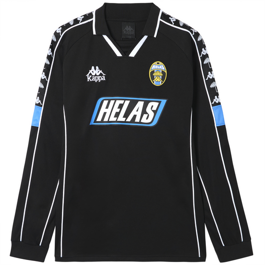 Helas x Kappa Longsleeve Footbal Jersey Polo Black