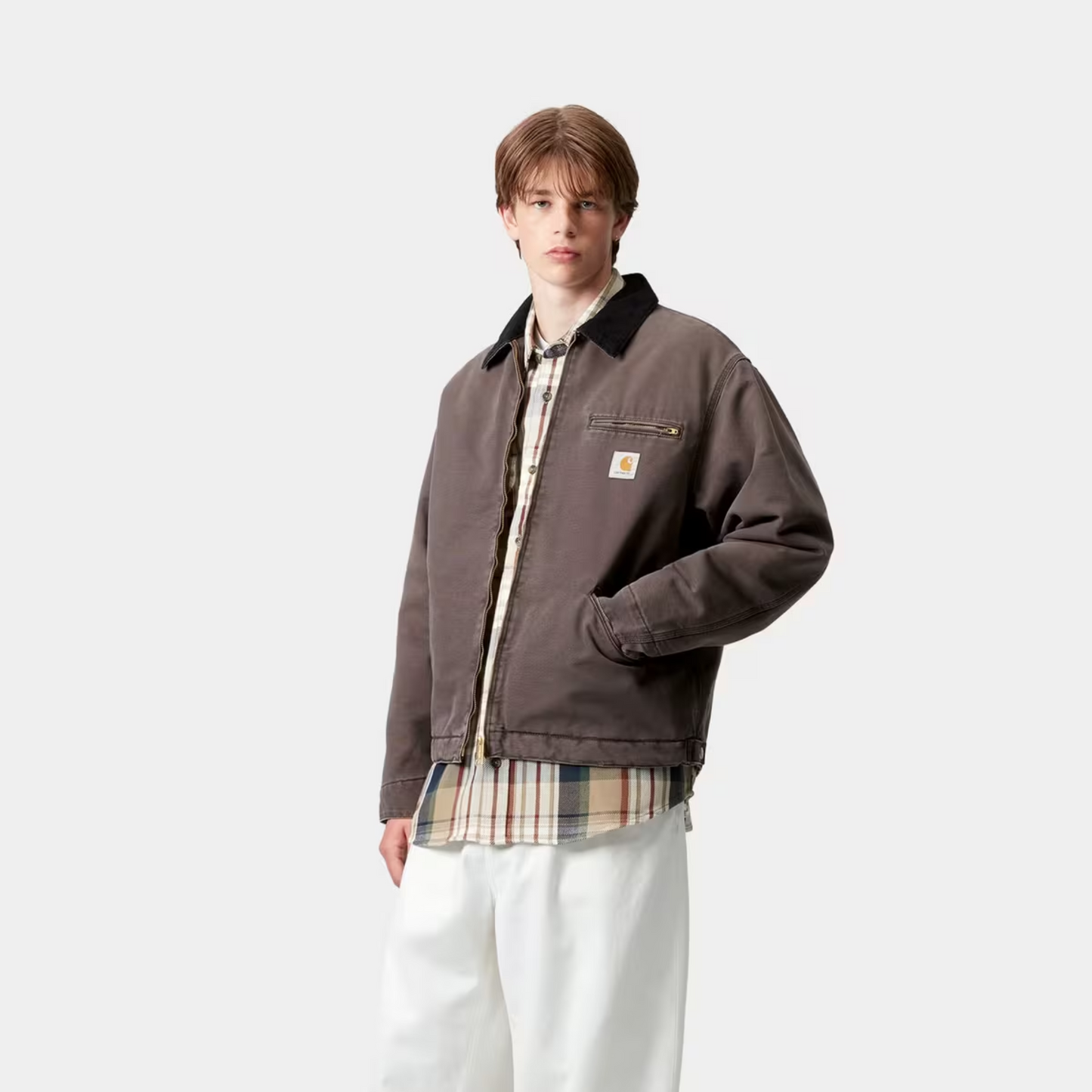 Carhartt WIP OG Detroit Jacket Tobacco/Black Stone Canvas