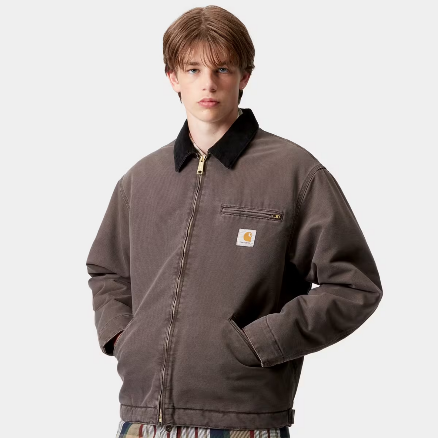 Carhartt WIP OG Detroit Jacket Tobacco/Black Stone Canvas