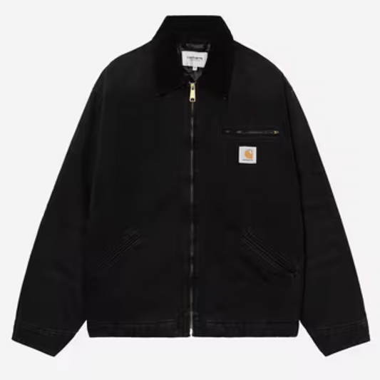 Carhartt WIP OG Detroit Jacket Black/Black Stone Canvas