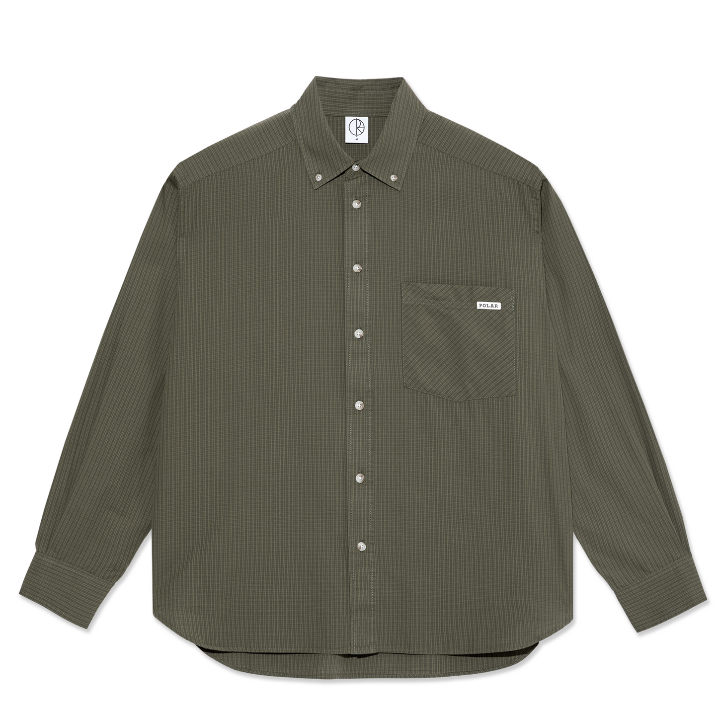 Polar Ben Longsleeve Shirt Army Green Check