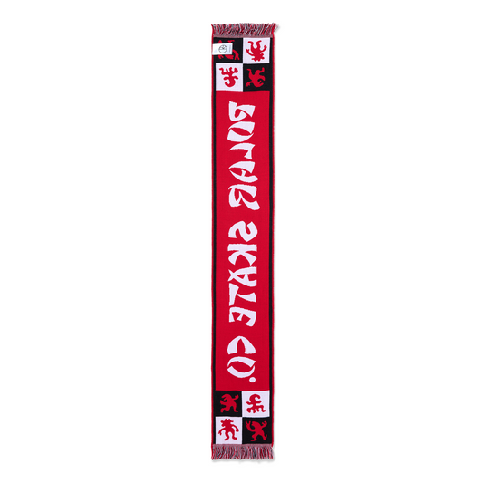 Polar Checkers Football Scarf Red