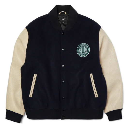 HUF Global Transit Varsity Jacket Navy