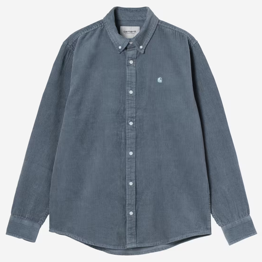 Carhartt WIP Madison Cord Longsleeve Shirt Angelite/Angelite