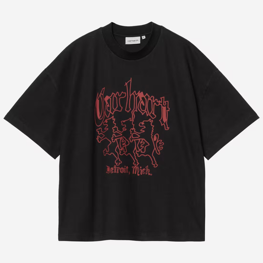 Carhartt WIP Hackwork T-Shirt Black Heavy Stone Wash