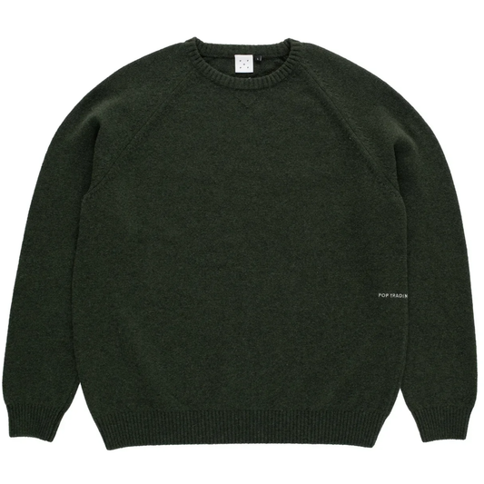 POP Knitted Elbow Sweater Duffel Green