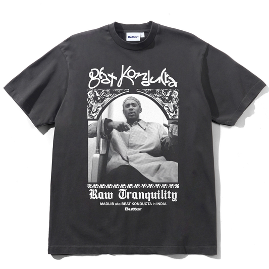 Butter Goods x Madlib India T-shirt Washed Black