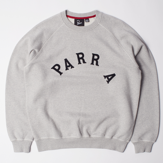 Parra Drunk Parent Crewneck Sweater Heather Grey