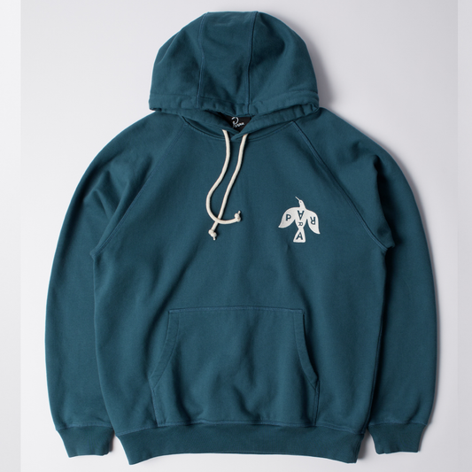 Parra Crow Logo Hooded Sweater Teal