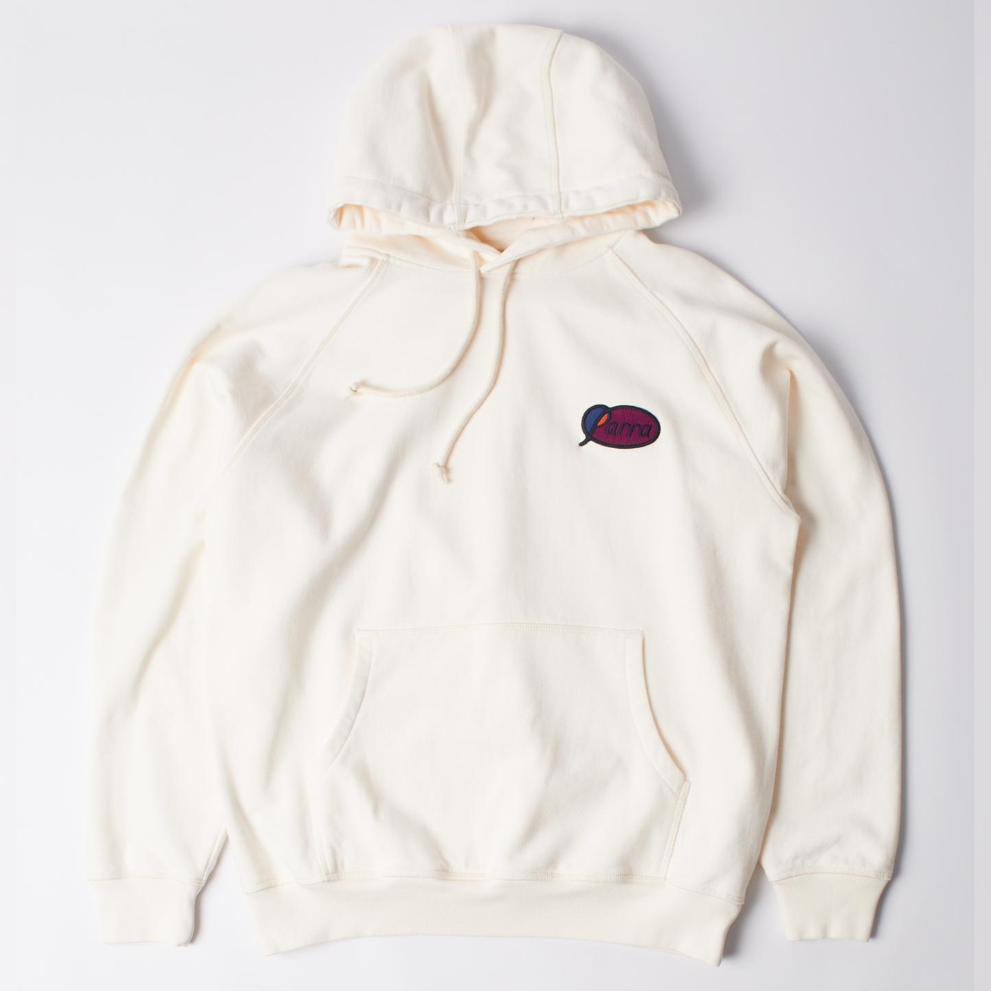 Parra Circled Script Logo Hooded Sweater Off White