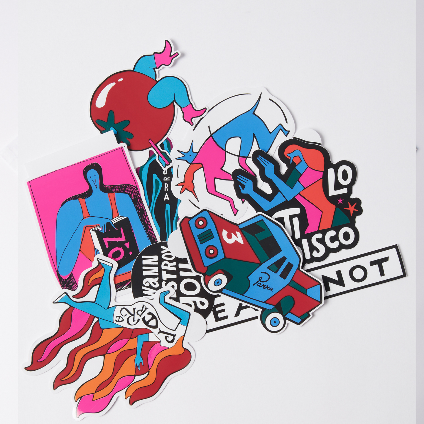 Parra Various Sticker Pack Multi