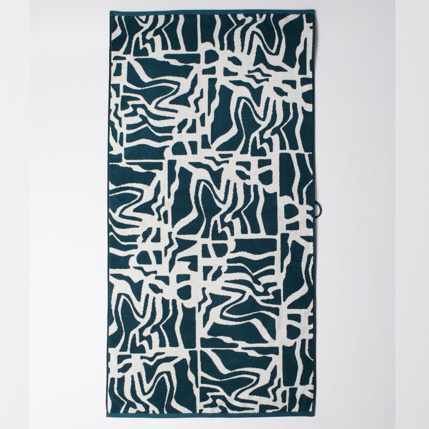 Parra Broken FTP Bath Towel Set Teal Green