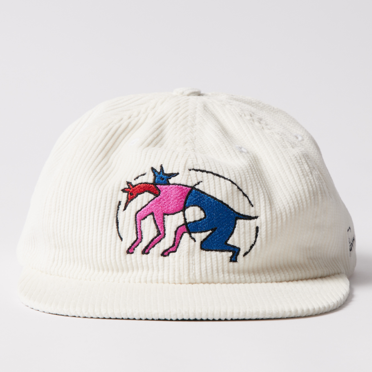 Parra The Zoomies 6 Panel Hat White