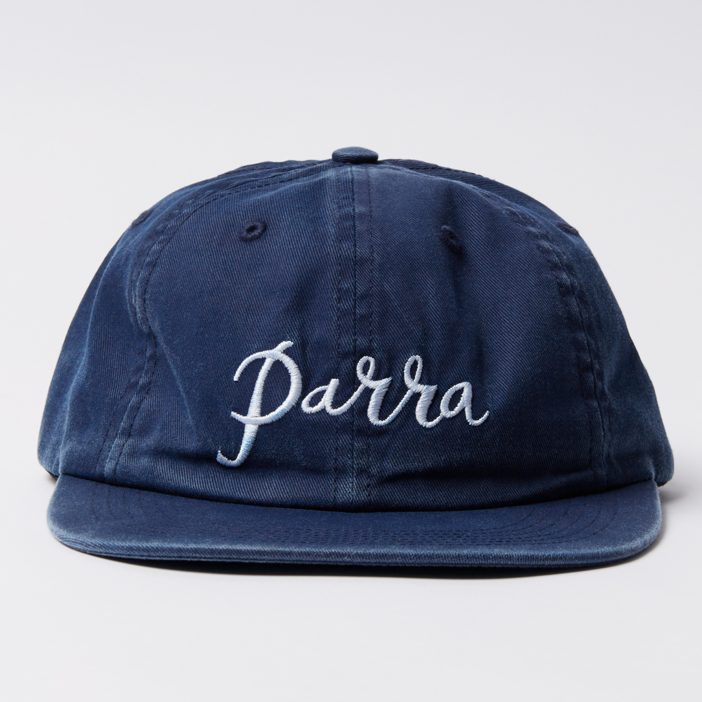 Parra Scripted 6 Panel Hat Navy Blue