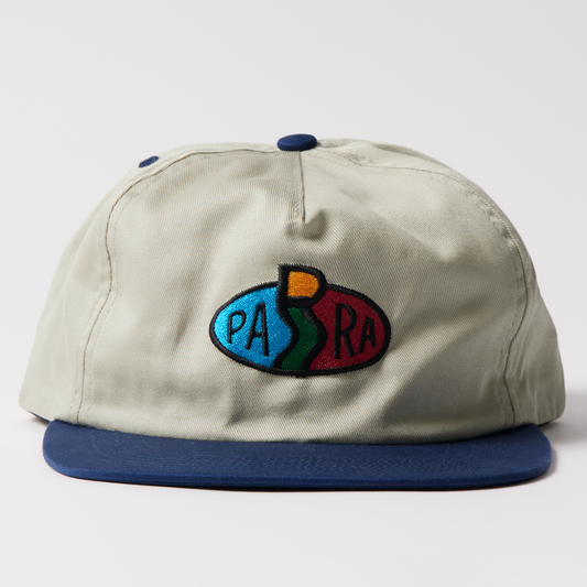 Parra Legs Logo 5 Panel Hat Off White