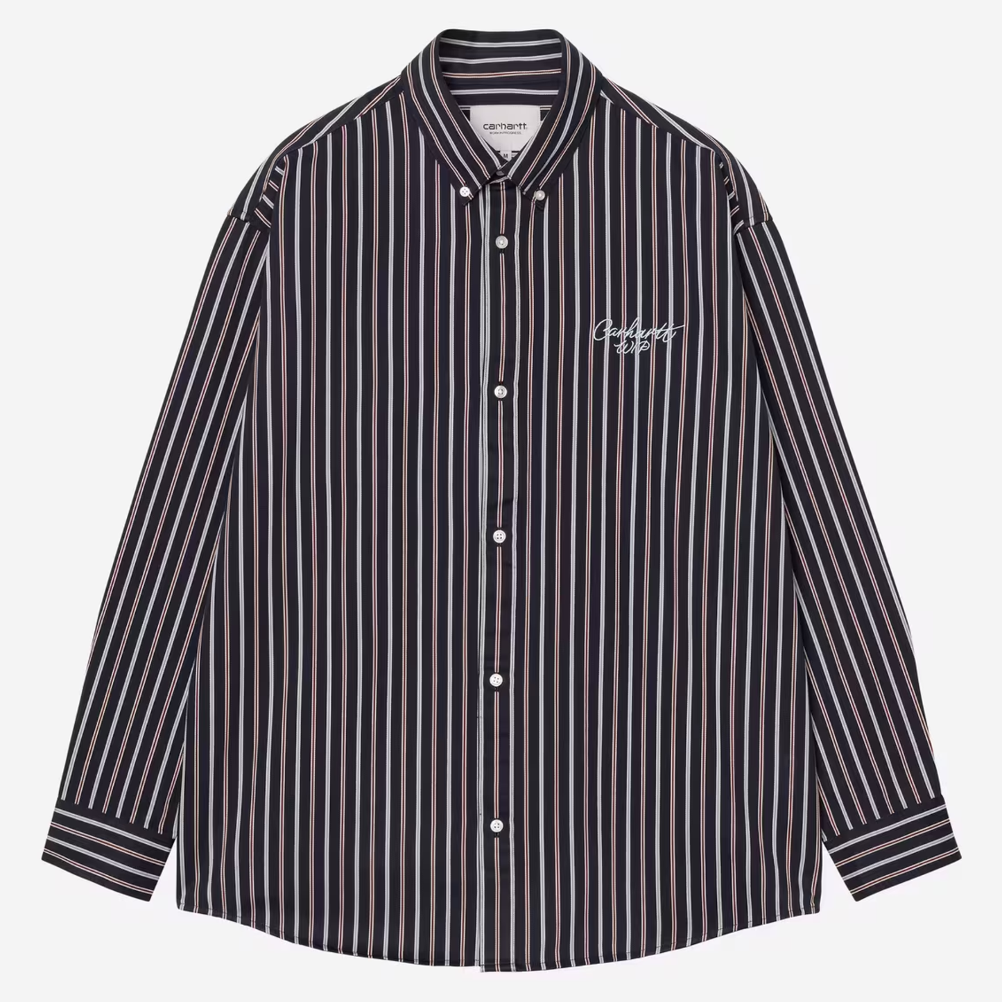 Carhartt WIP Palance Longsleeve Shirt Palance Stripe Dark Navy