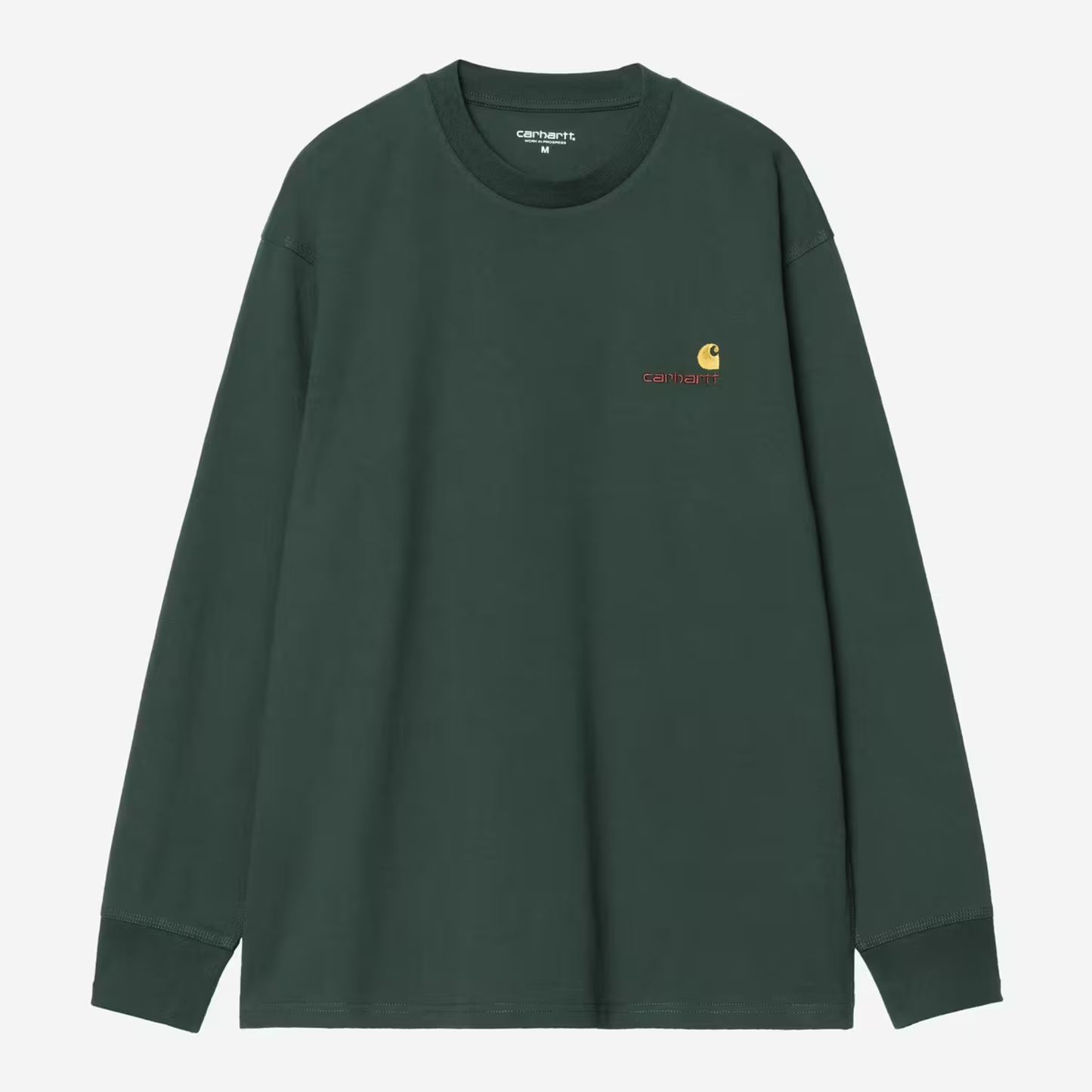 Carhartt WIP American Script Longsleeve T-Shirt Kale Green