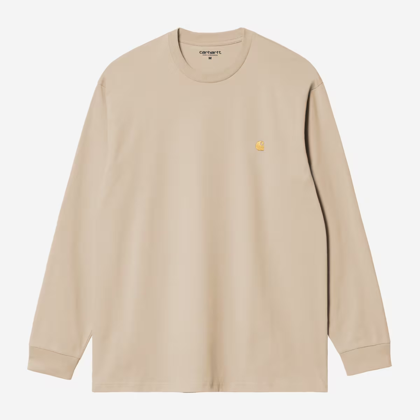 Carhartt WIP Chase Longsleeve T-Shirt Fleur De Sel/Gold
