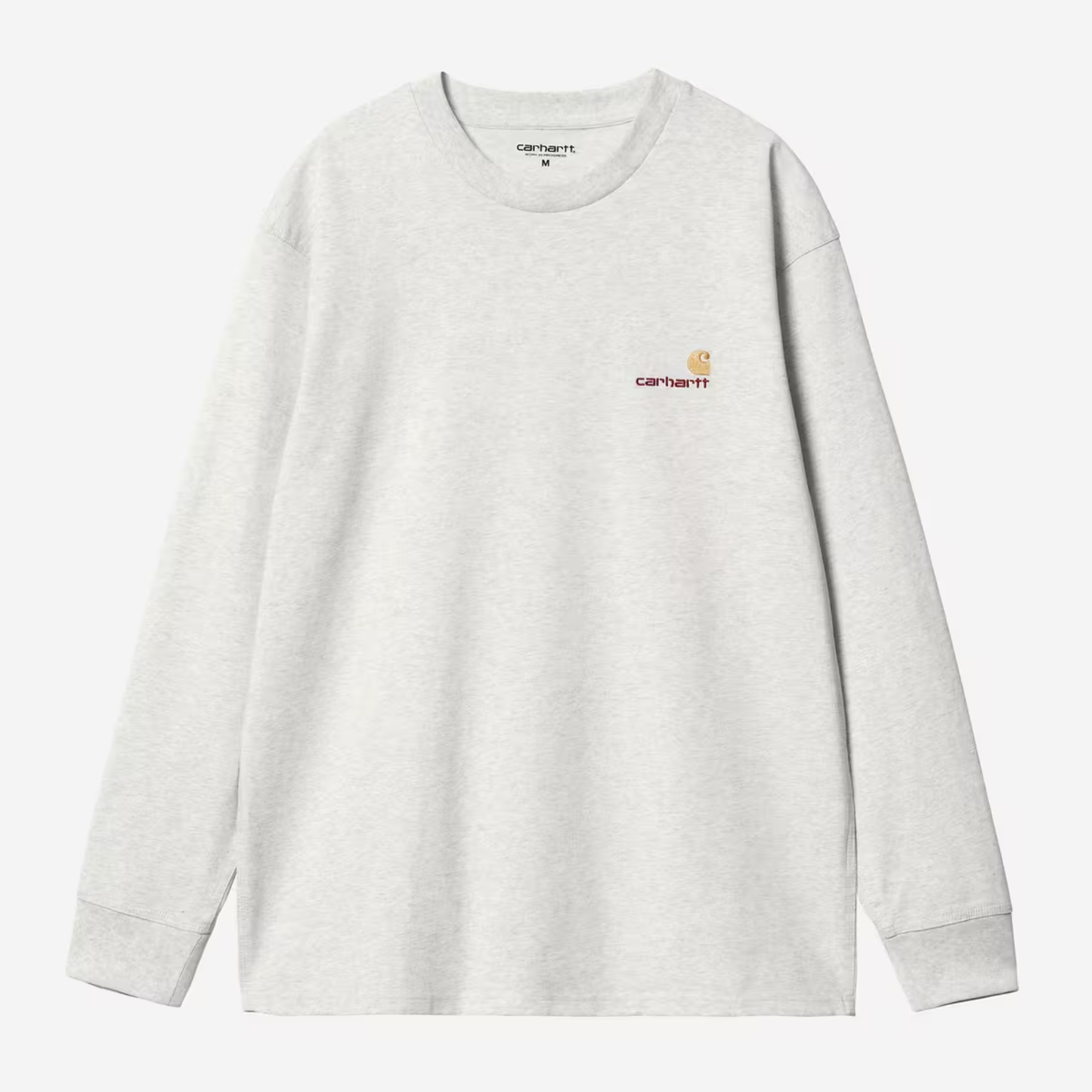 Carhartt WIP American Script Longsleeve T-Shirt Grey Heather