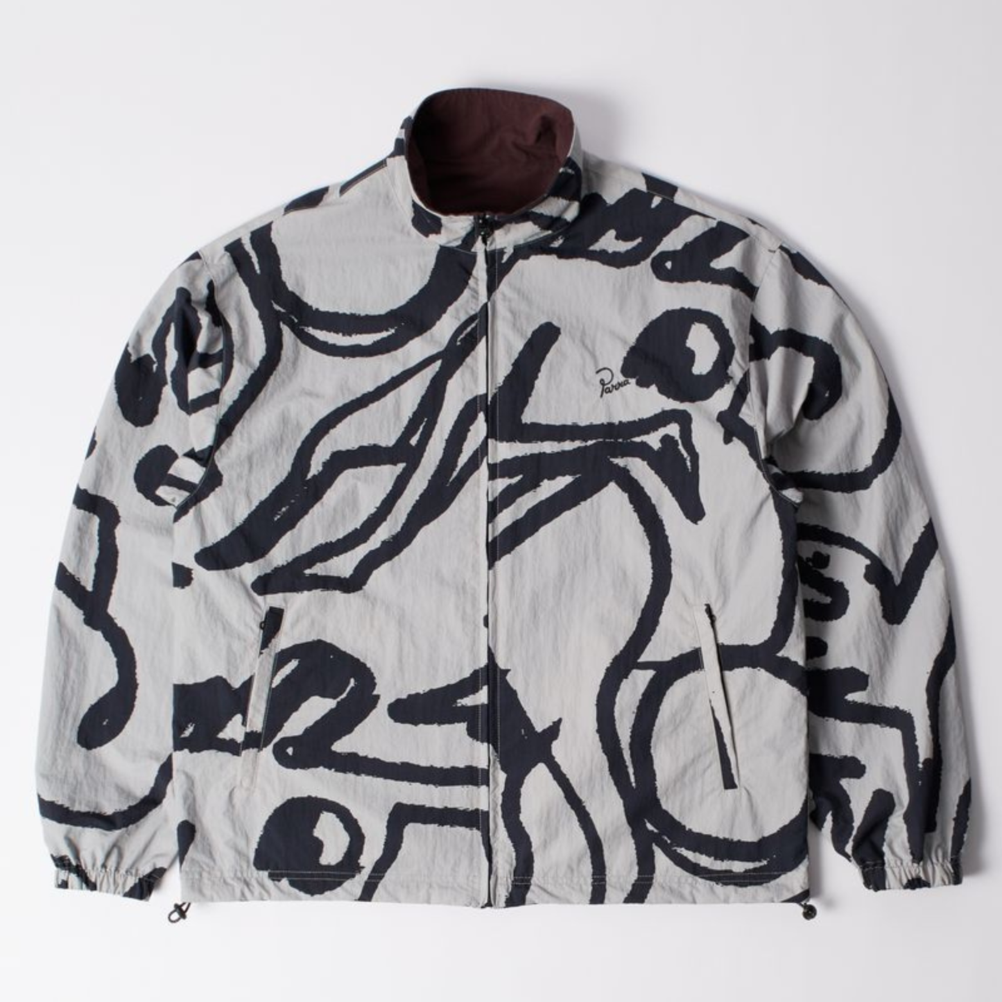By Parra Freak Scene Reversible Track Top Grey