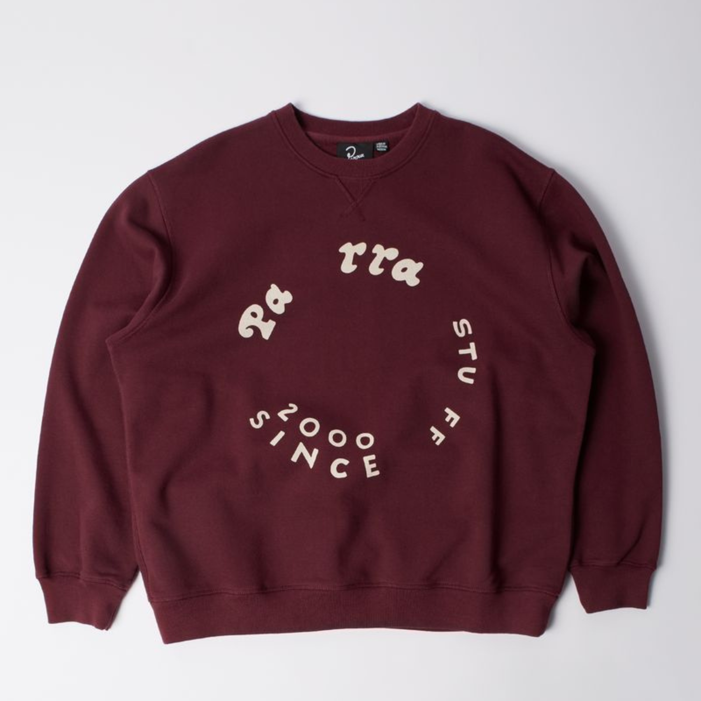 By Parra Gasoline Sweater Dark Burgundy