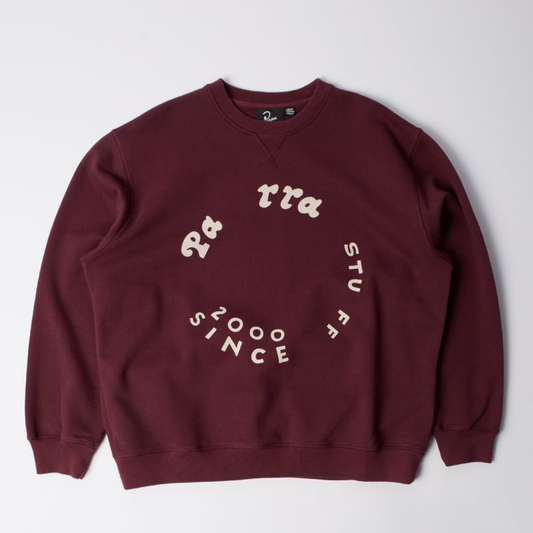 By Parra Gasoline Sweater Dark Burgundy