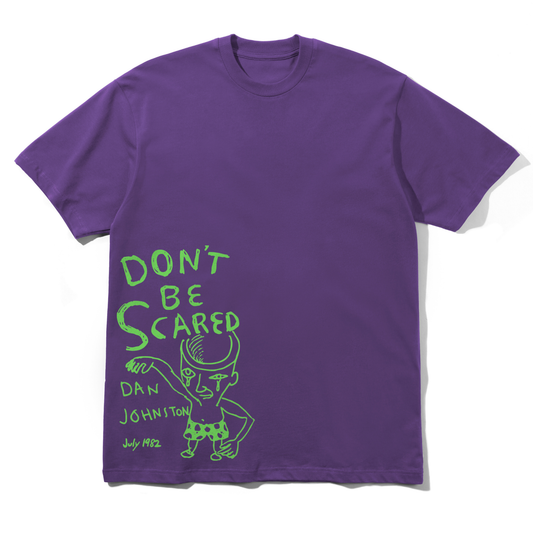 Butter Goods x Daniel Johnston Don't Be Scared T-shirt Grape