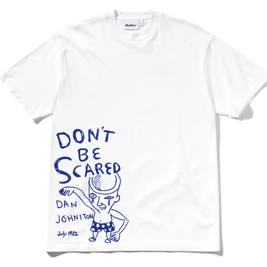 Butter Goods x Daniel Johnston Don't Be Scared T-shirt White