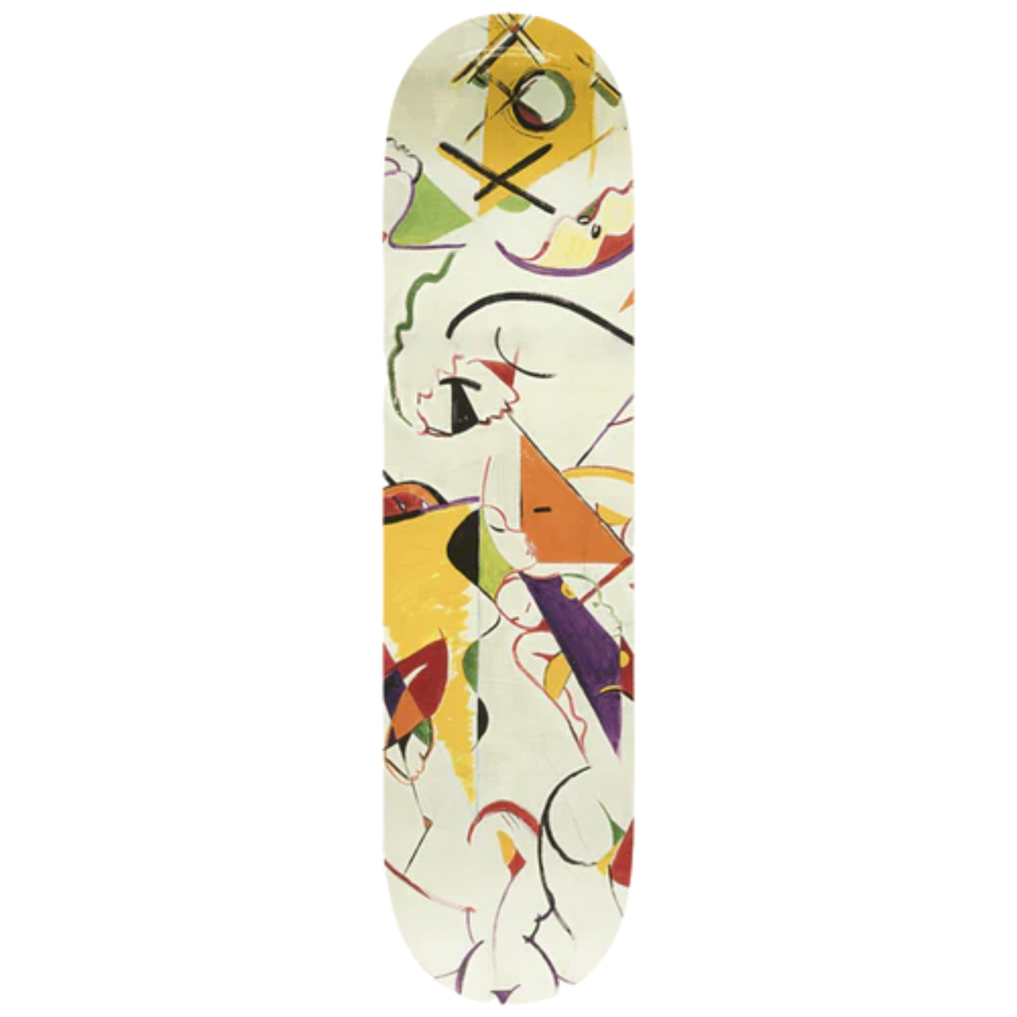 HUF X Miles Davis Self-Portrait Skate Deck Cream