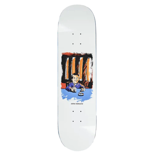 Polar Aaron Herrington Chain Smoker 2.0 Skateboard Deck White 8.375