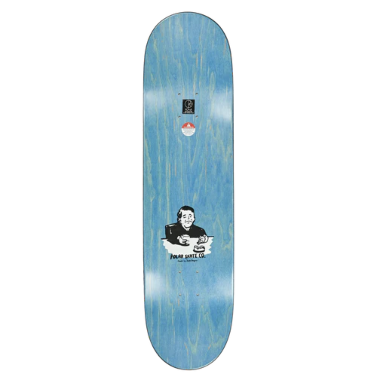 Polar Aaron Herrington Chain Smoker 2.0 Skateboard Deck White 8.375