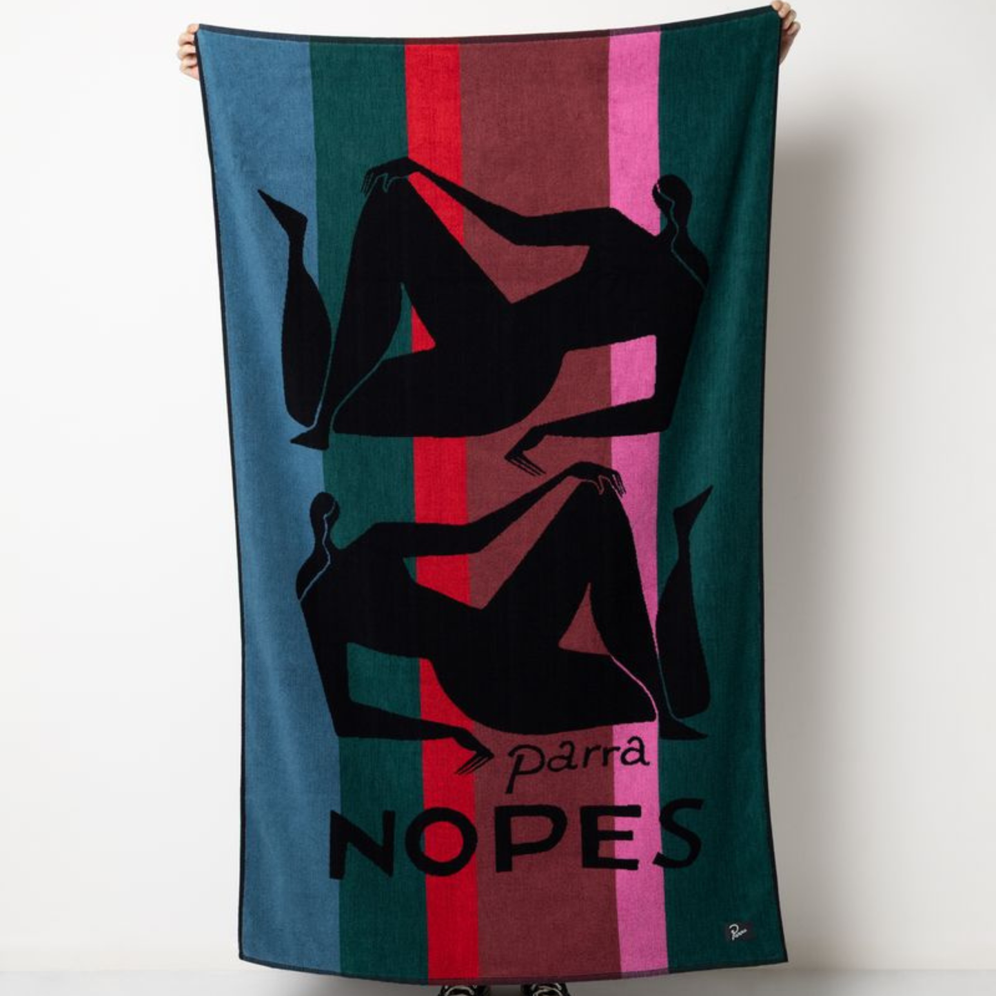 By Parra Nope Und Nopes Beach Towel Mallard Green