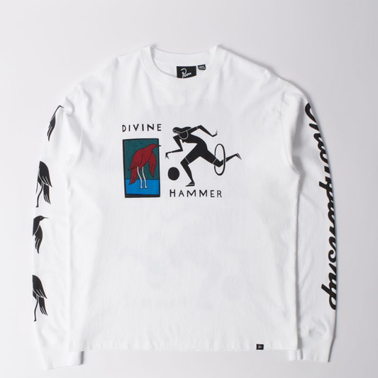 By Parra Divine Hammer Longsleeve T-Shirt White