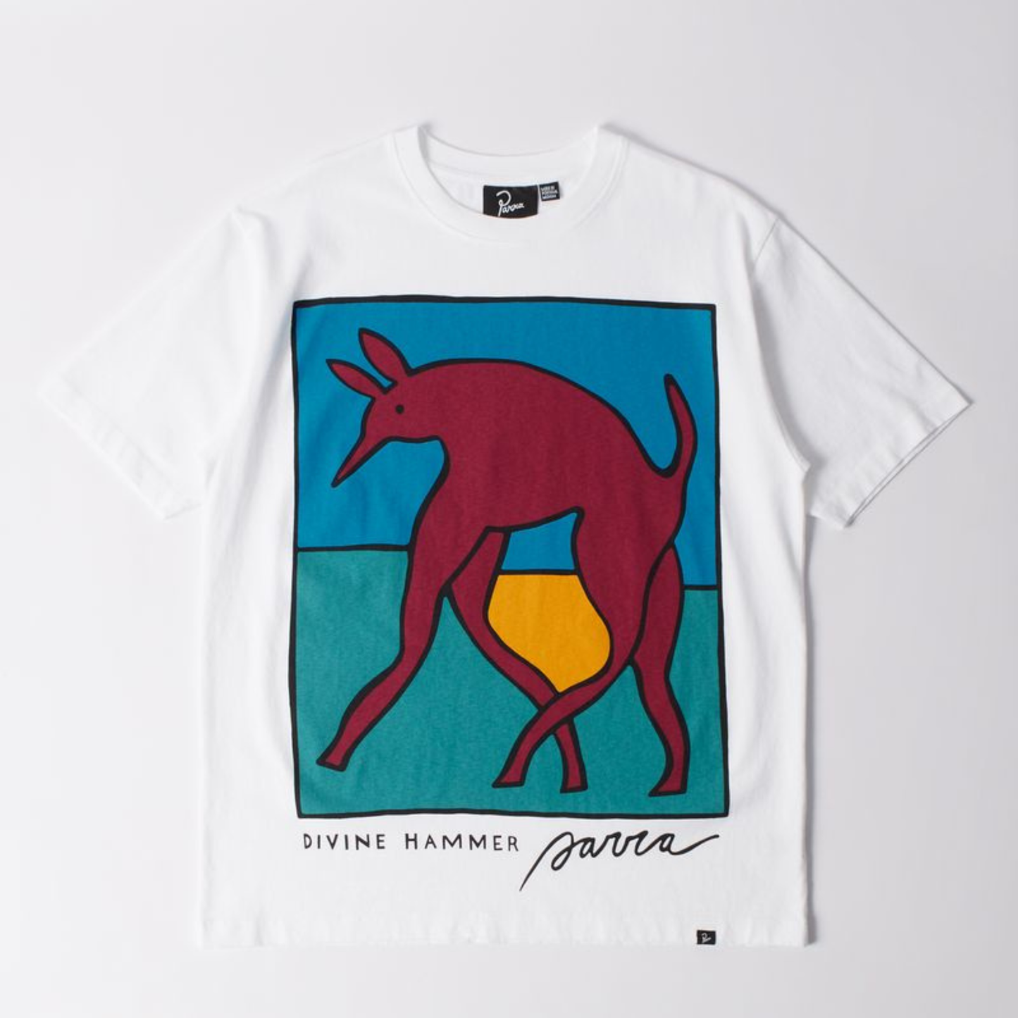 By Parra Bear Dog Hammer T-Shirt White