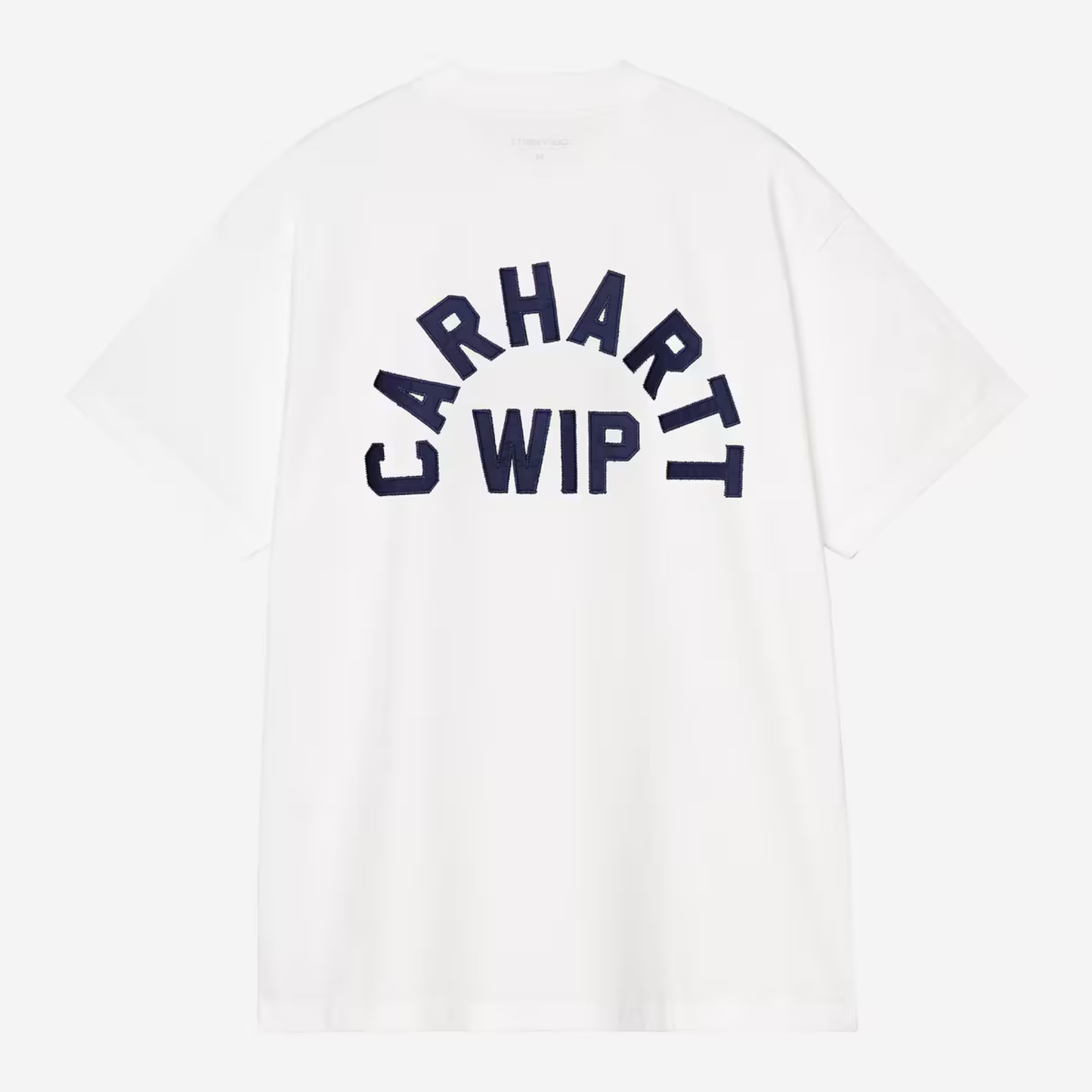 Carhartt WIP Arch Script T-Shirt White/Dark Navy