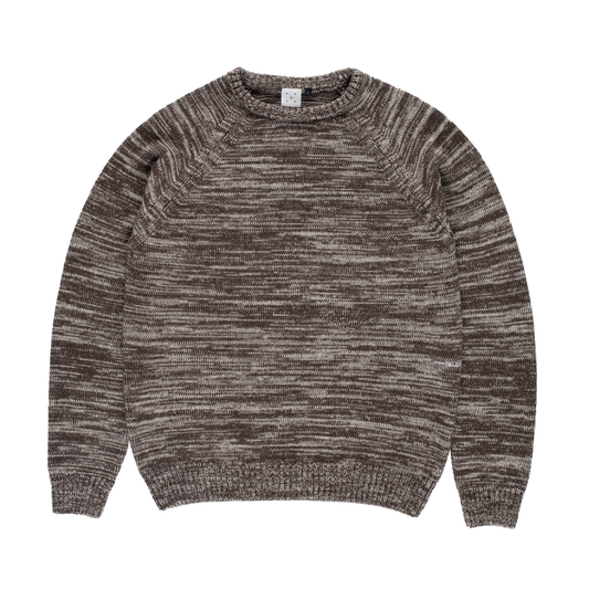 POP Knitted Melange Logo Sweater Delicioso/Off White