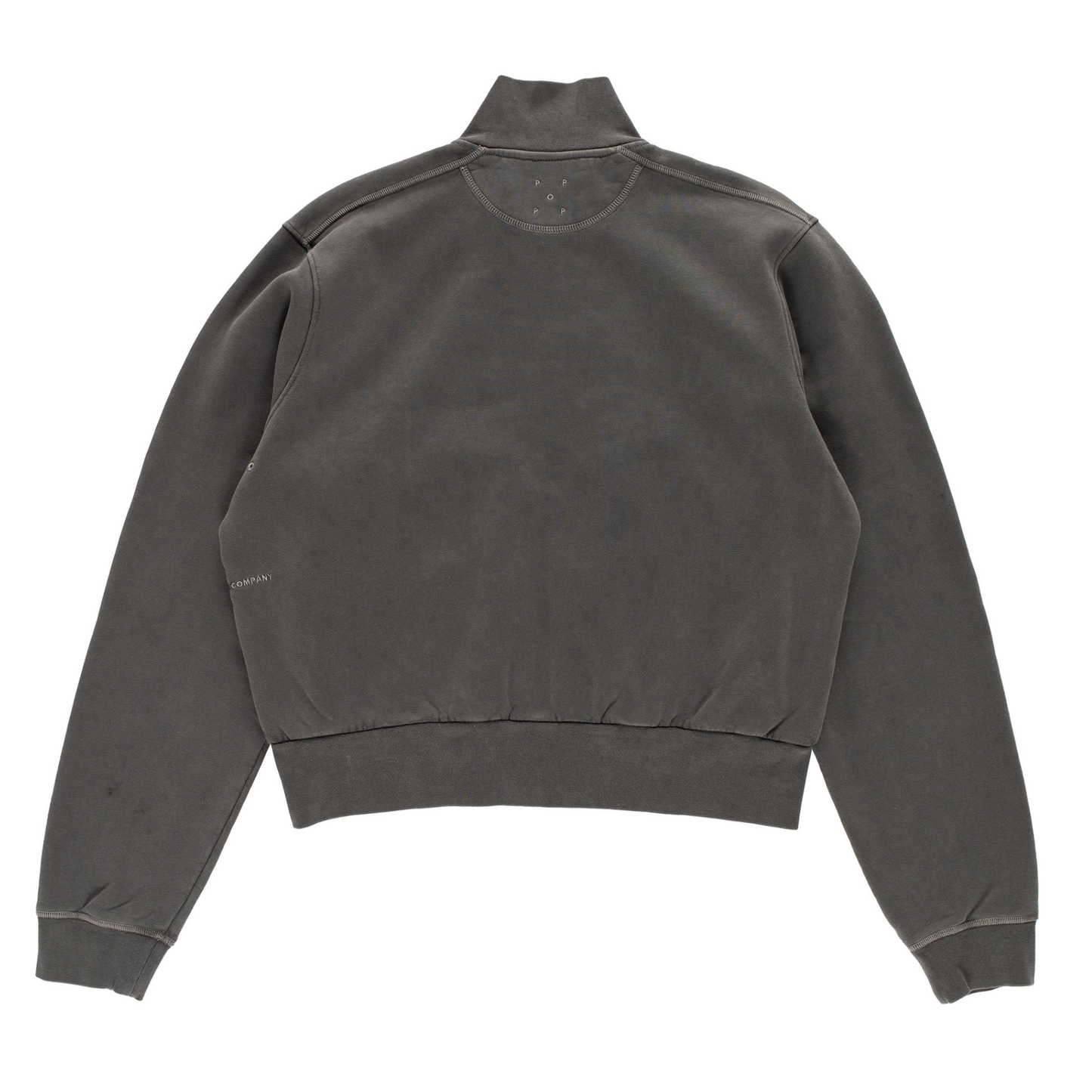 POP Full Zip Sweater Washed Black
