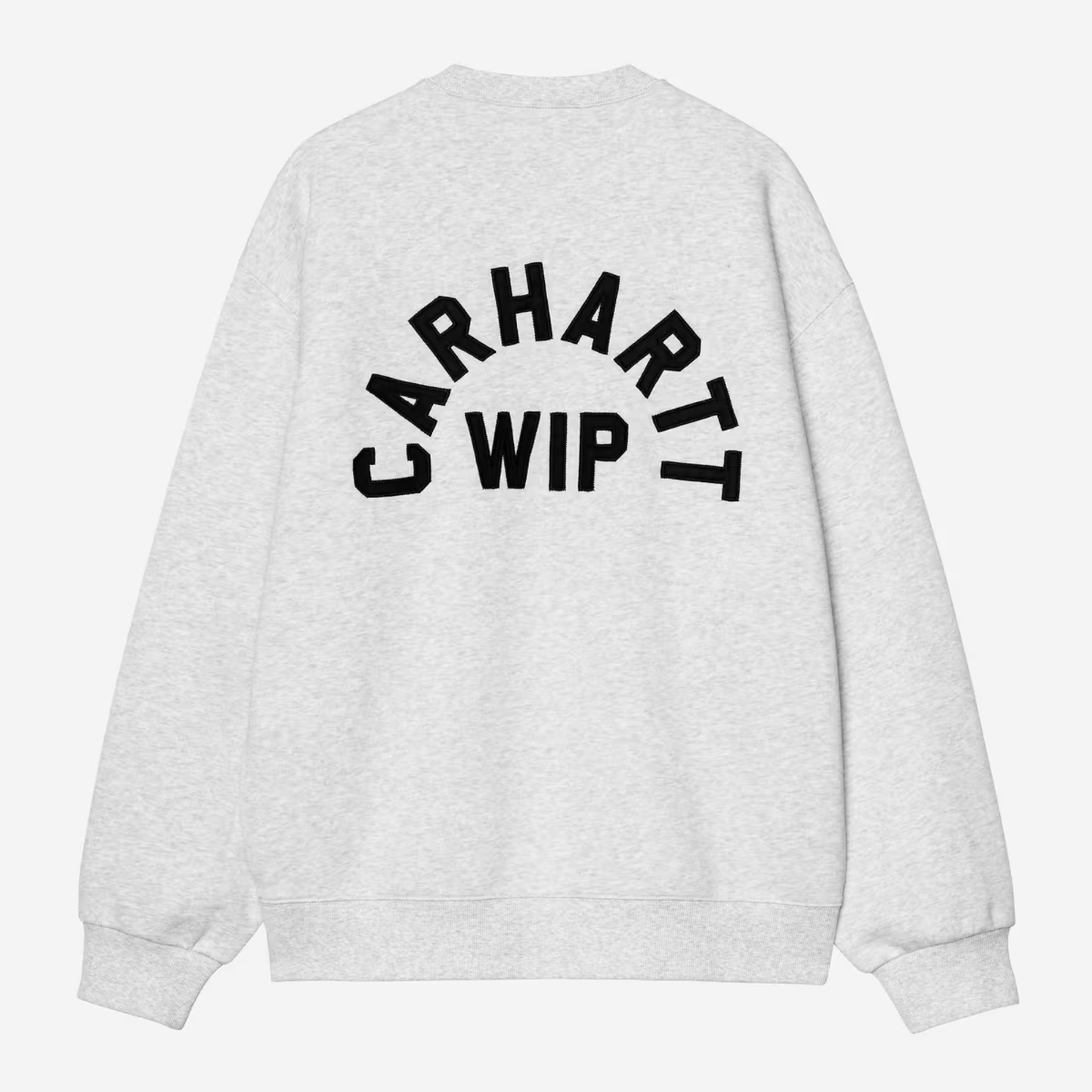 Carhartt WIP Arch Script Sweater Ash Heather/Dark Navy Stone Washed