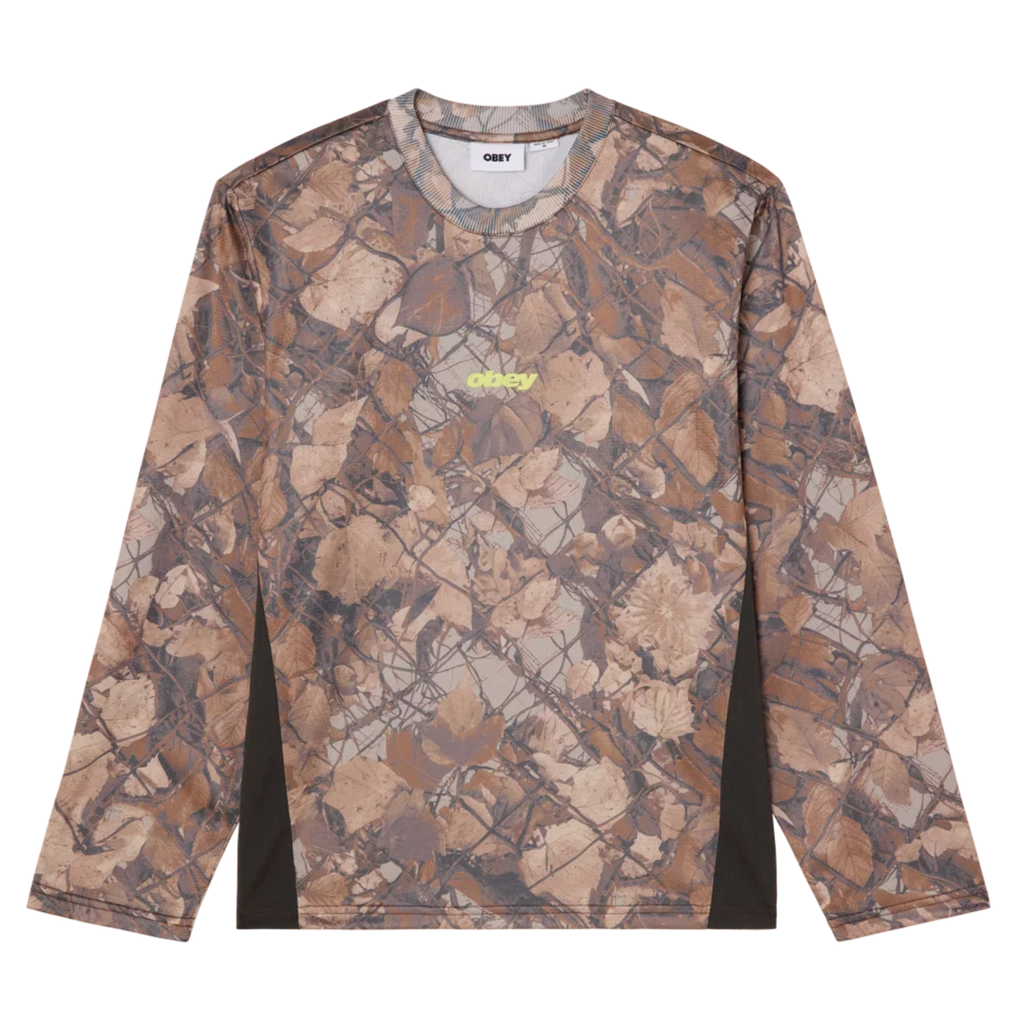 Obey Basecamp Knit Longsleeve Shirt Fence Camo