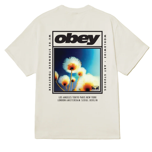 Obey Stronger Together T-Shirt Vintage White