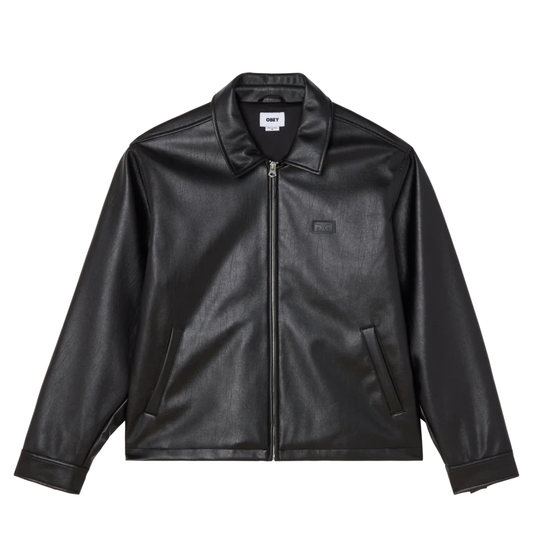 Obey Workman PU Jacket Black