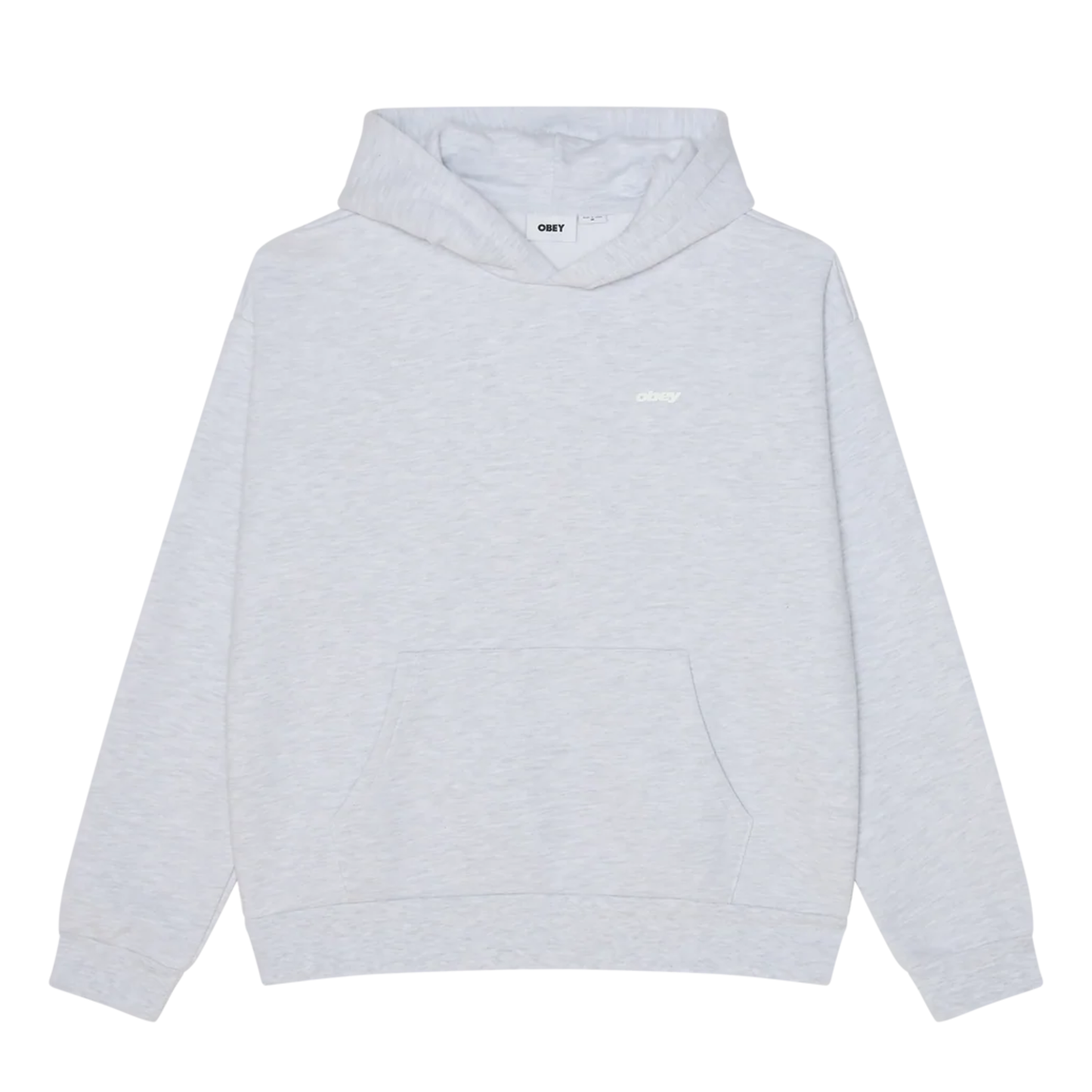 Obey Intercontinental Extra Heavy Hooded Sweater Ash Grey