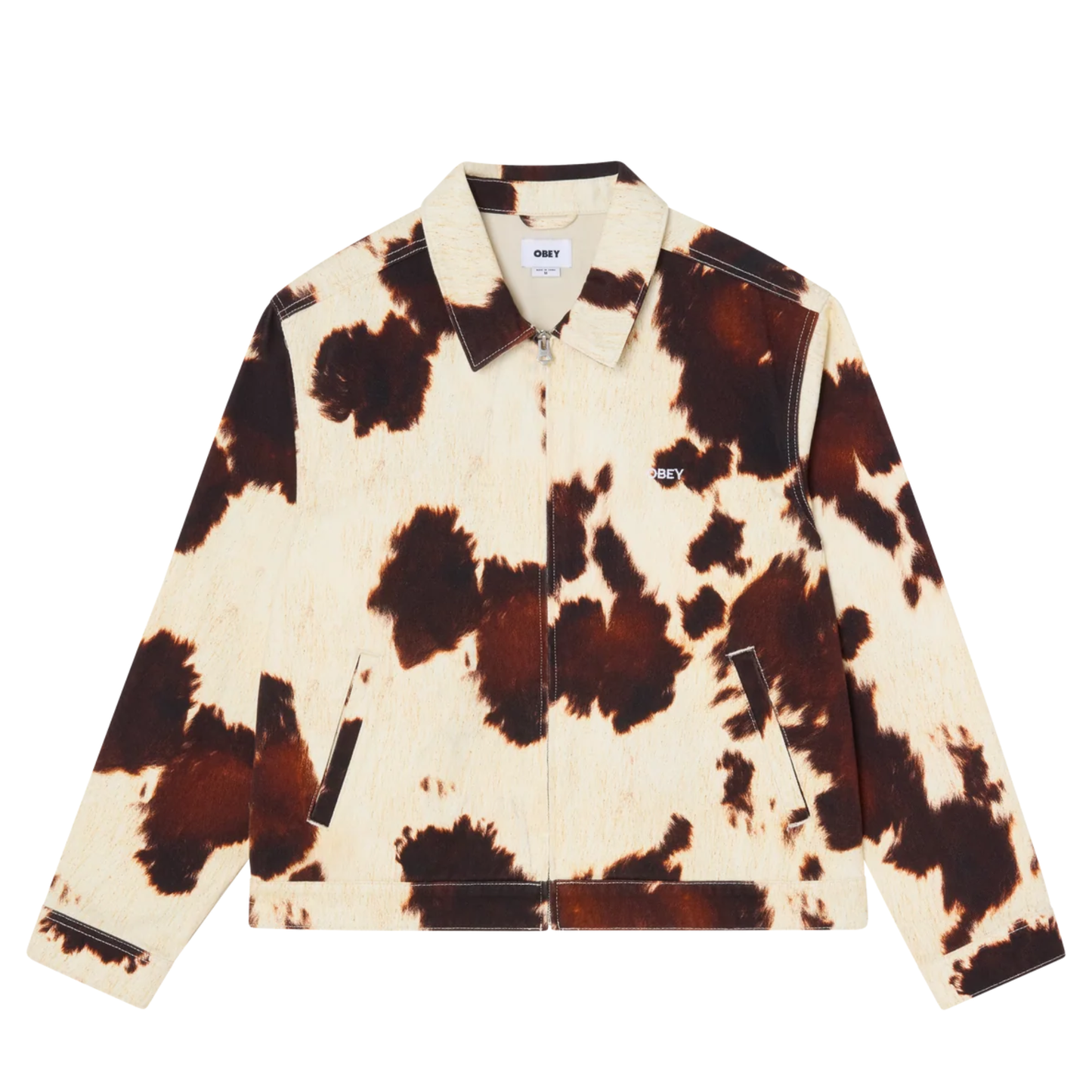 Obey Workshop Jacket Cow Print